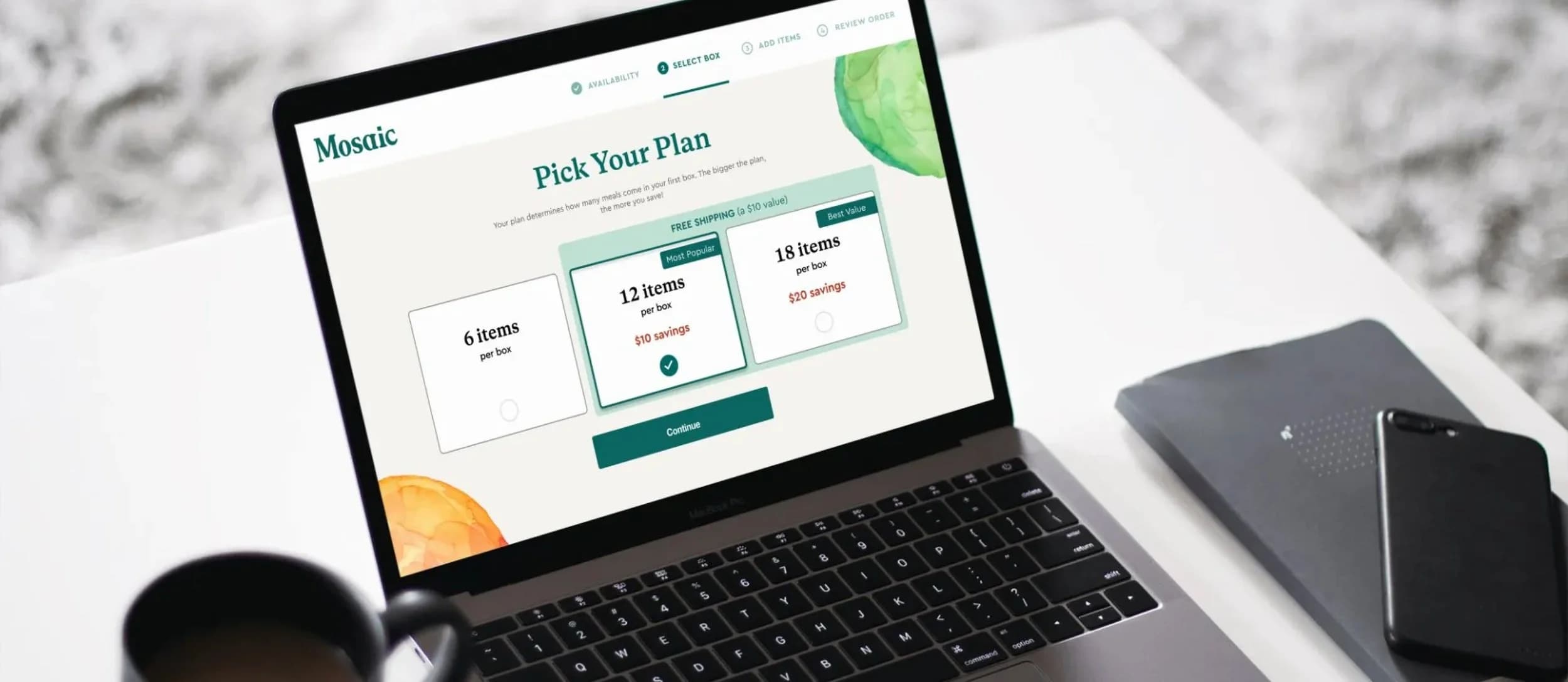 Mosaic Foods — project screenshot
